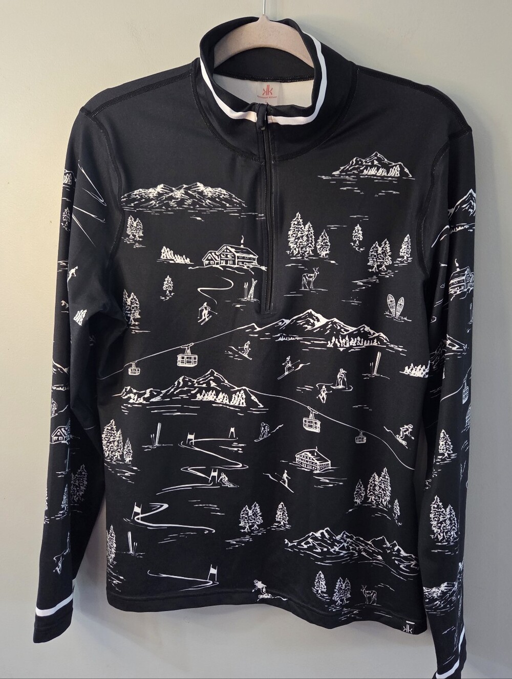 Krismson Klover Women's Drifter Baselayer Black Ski Half Zip Womens Size Large - Picture 8 of 8